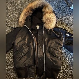 Black SAM. NYC jacket.